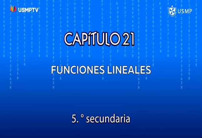 Capítulo N. ° 21 - Función lineal